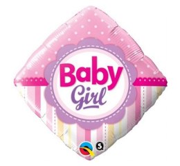 BALON FOLIOWY 18" QL SQR "BABY GIRL"