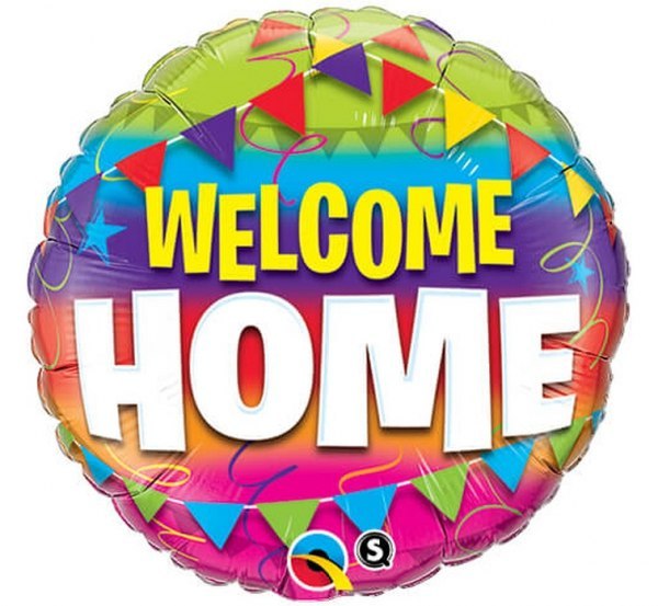 BALON FOLIOWY 18" WELCOME HOME PENNENTS