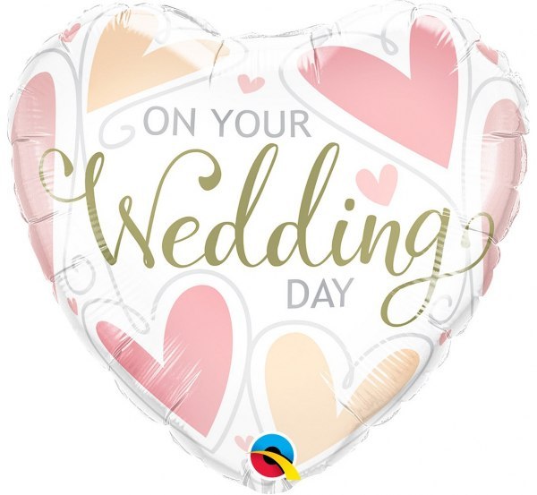 BALON FOLIOWY QL 18"ON YOUR WEDDING DAY