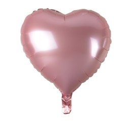 Balon foliowy "Serce", jasnoróżowe, 18"