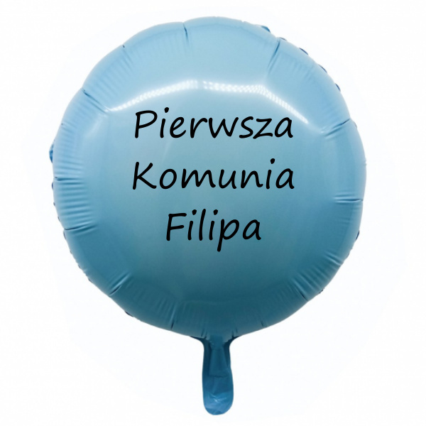 Balon okrągły z personalizowanym napisem
